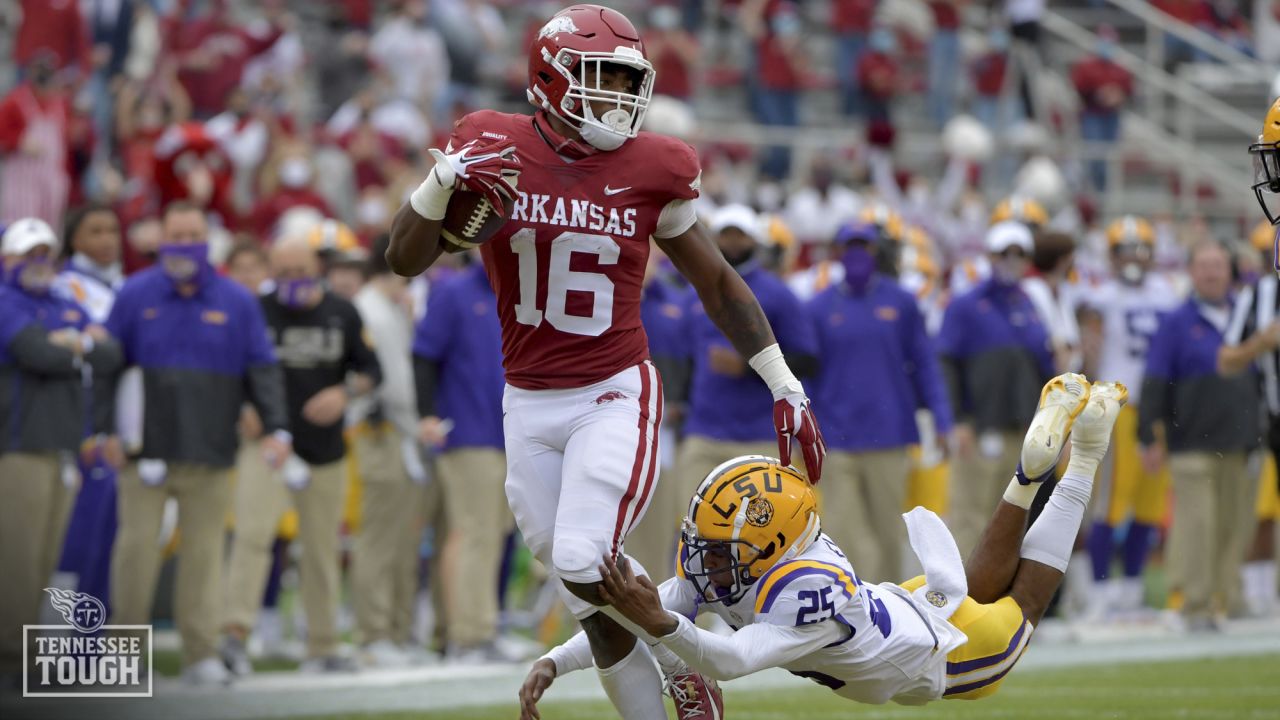 Eagles receive A.J. Brown in trade; Titans select Arkansas WR Treylon Burks  with No. 18 pick in 2022 NFL Draft