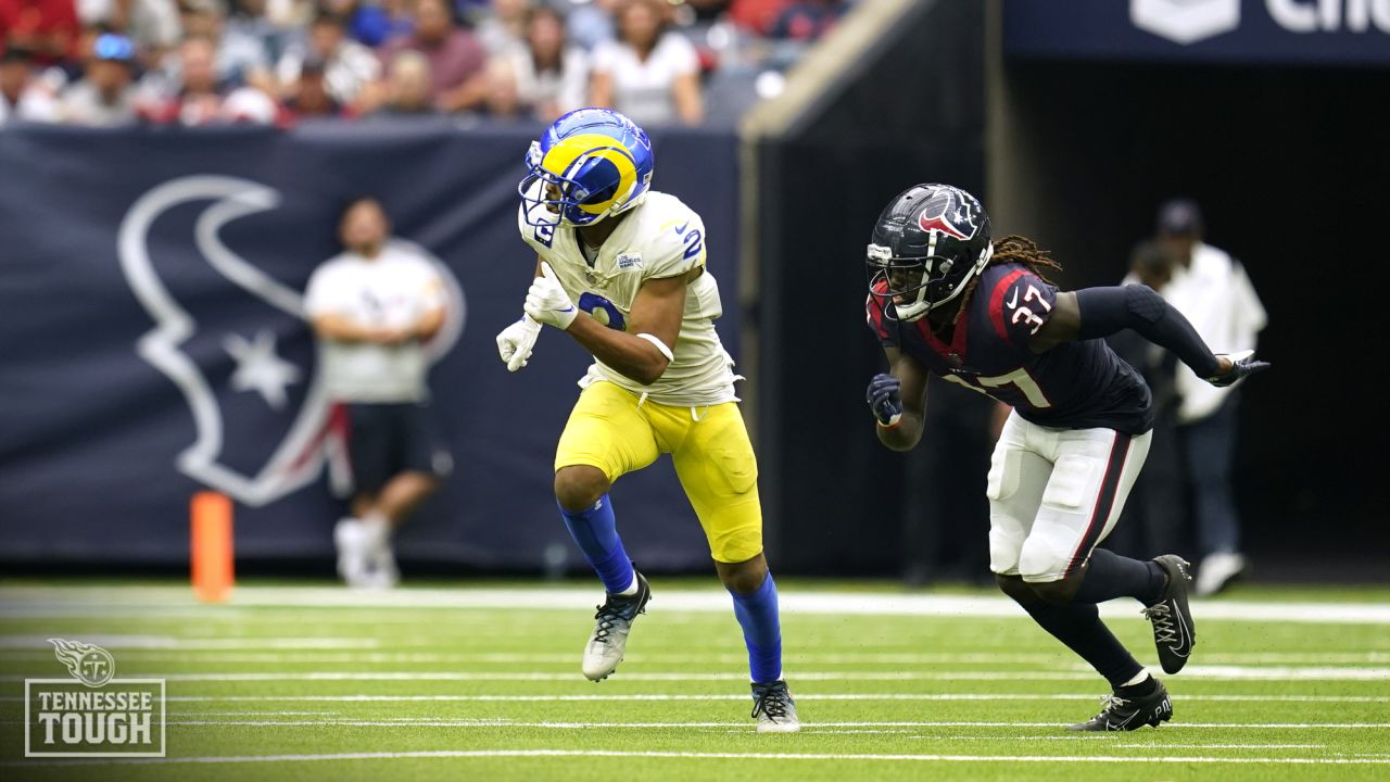 Houston Texans wide receiver Robert Woods runs a route during the