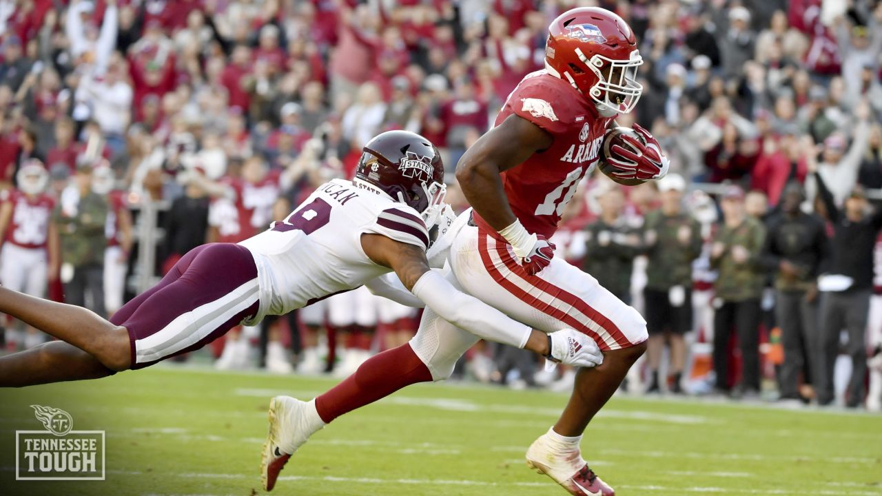 Titans Select Arkansas WR Treylon Burks in the First Round of the NFL Draft  After Trading A.J. Brown to the Eagles