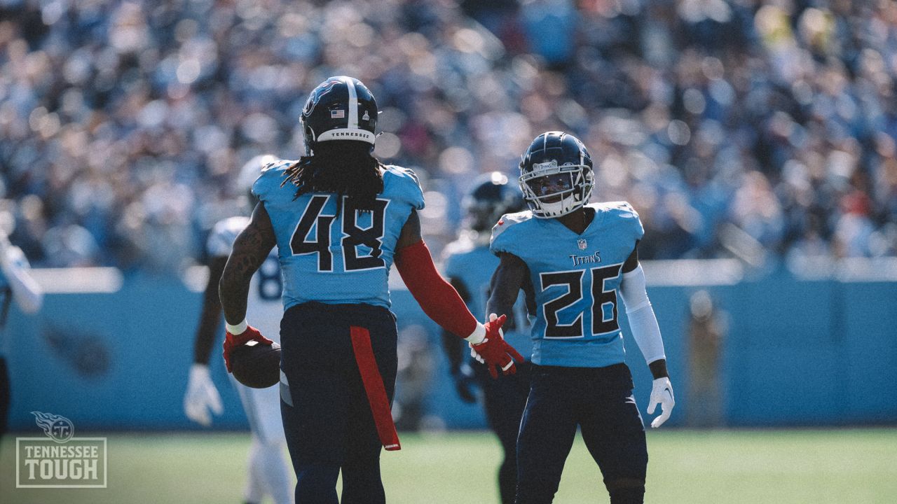 Jim Wyatt on X: Wardrobe check: The @Titans will be decked out in navy  jerseys with light blue britches in Sunday's game vs the @Colts. 