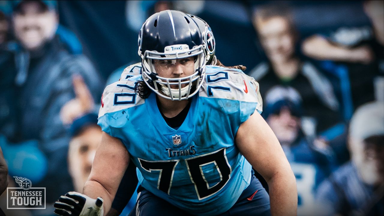 Tennessee Titans offensive tackle Ty Sambrailo (70) plays against the  Chicago Bears during an NFL football game Sunday, Aug. 29, 2021, in  Nashville, Tenn. (AP Photo/John Amis Stock Photo - Alamy