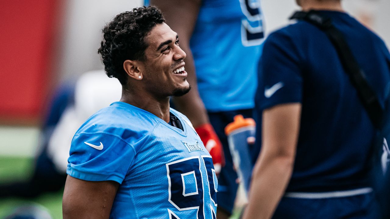 Tennessee Titans defensive back Amani Hooker plays during an NFL football  training camp scrimmage in Nissan Stadium Saturday, Aug. 3, 2019, in  Nashville, Tenn. (AP Photo/Mark Humphrey Stock Photo - Alamy