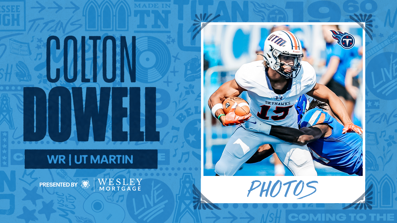 Titans Select UT-Martin WR Colton Dowell in the Seventh Round of Saturday's NFL  Draft