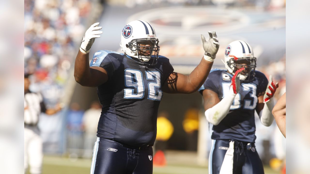 Kyle Vanden Bosch of the Tennessee Titans looks on during the NFL News  Photo - Getty Images