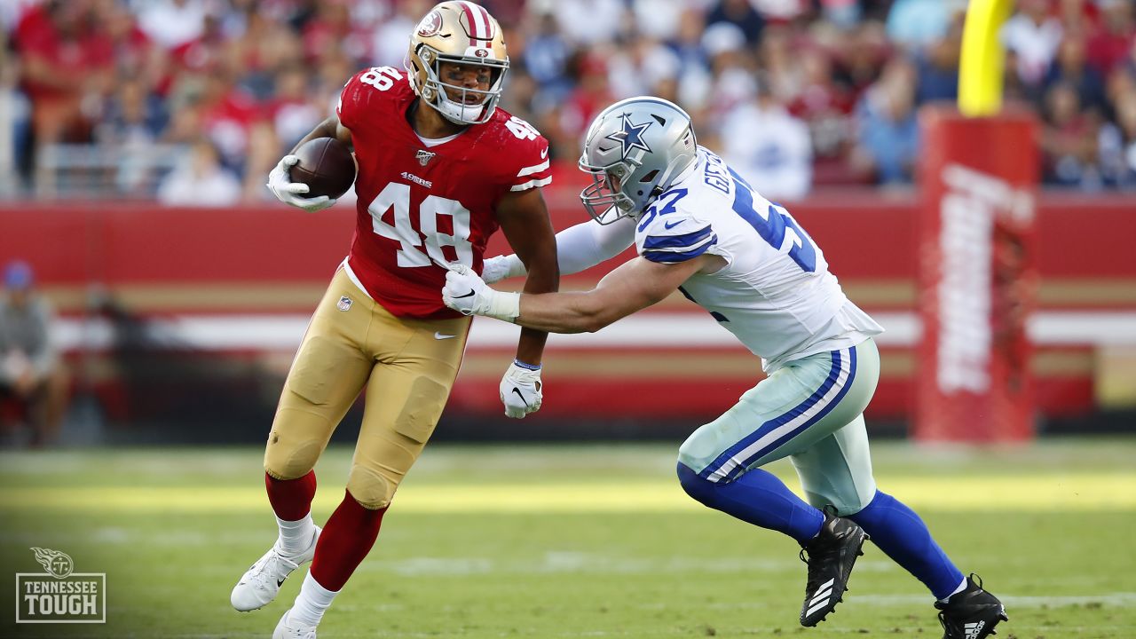 Dallas Cowboys linebacker Luke Gifford (57) is seen during an NFL