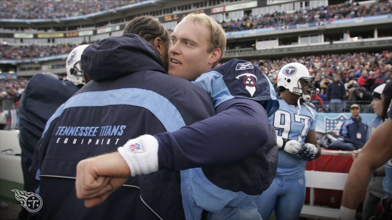 Tennessee Titans kicker Rob Bironas (2) runs off the field after kicking a  60-yard field goal in the final seconds of the fourth quarter to beat the  Indianapolis Colts, 20-17, in an