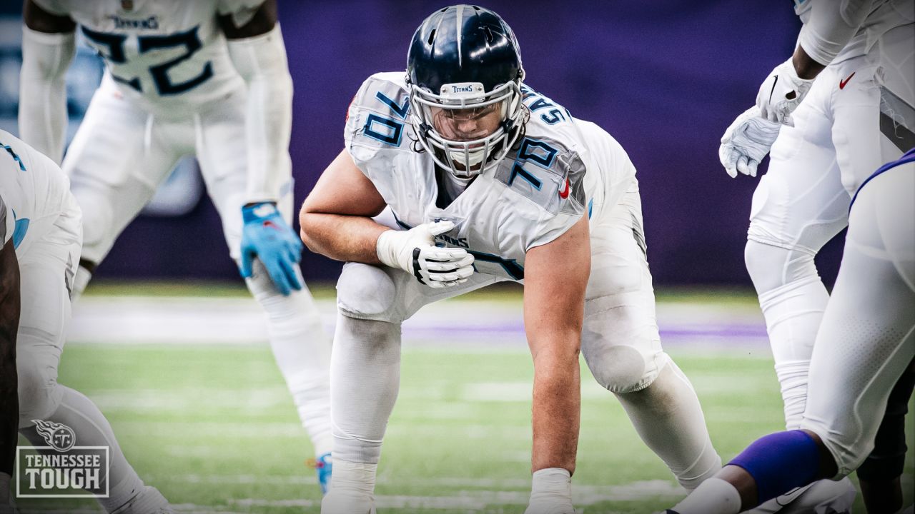 Tennessee Titans offensive tackle Ty Sambrailo (70) plays against the  Chicago Bears during an NFL football game Sunday, Aug. 29, 2021, in  Nashville, Tenn. (AP Photo/John Amis Stock Photo - Alamy