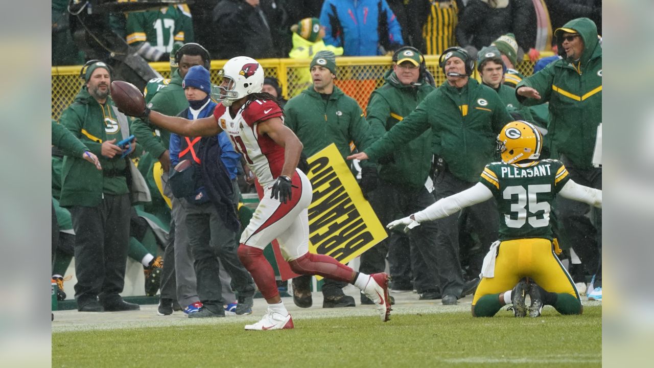 Green Bay, WI, USA. 2nd Dec, 2018. Arizona Cardinals wide receiver Larry  Fitzgerald #11during the NFL Football game between the Arizona Cardinals  and the Green Bay Packers at Lambeau Field in Green