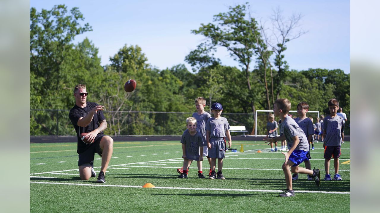 Former Vikings TE Kyle Rudolph hosts annual kids camp in Plymouth