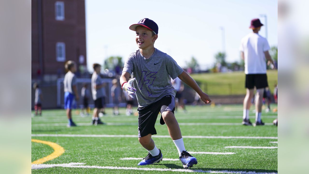 Former Vikings TE Kyle Rudolph hosts annual kids camp in Plymouth