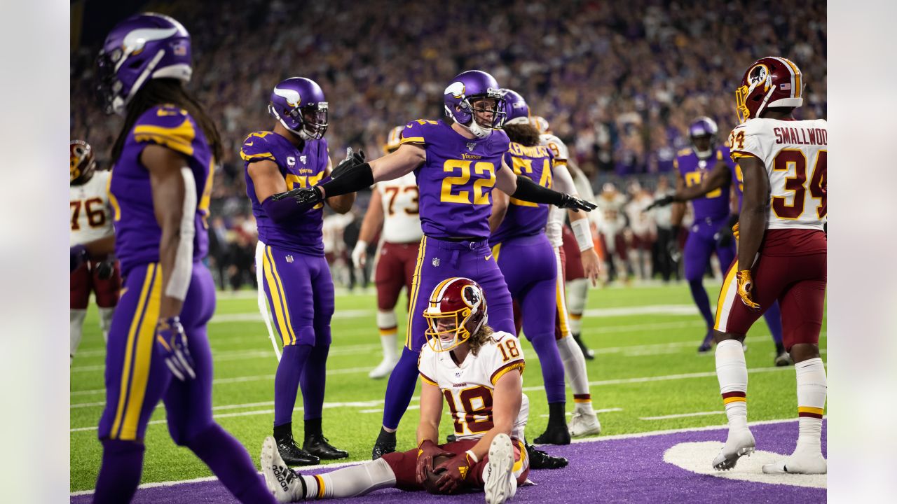 Equipment Staff Prepares Primetime Purple Jerseys for Vikings-Cowboys Game