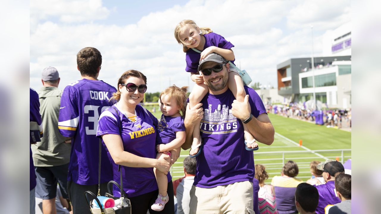 Celebrating a new season at 2022 Minnesota Vikings Training Camp in Eagan, Dakota County