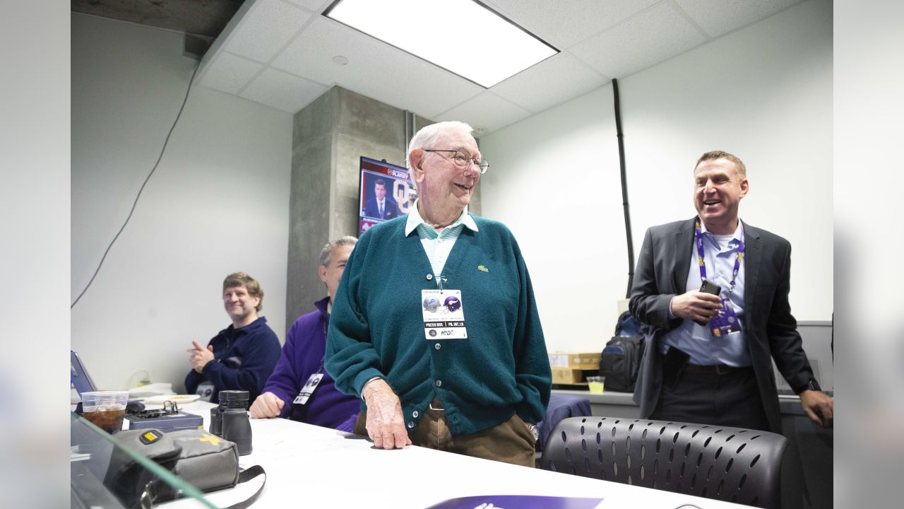 NFL Pioneer Recognized for 50 Years in Vikings Press Box
