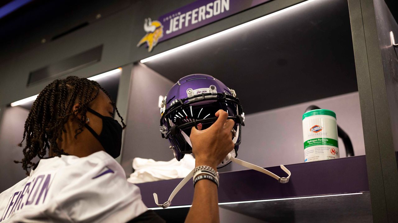 Justin Jefferson's gear being added to the football HOF