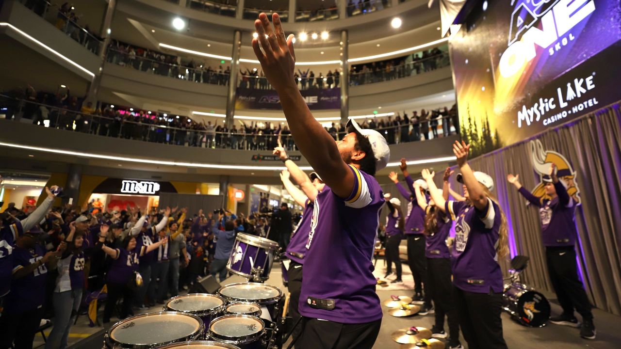 Minnesota Vikings Pep Rally at Mall of America 