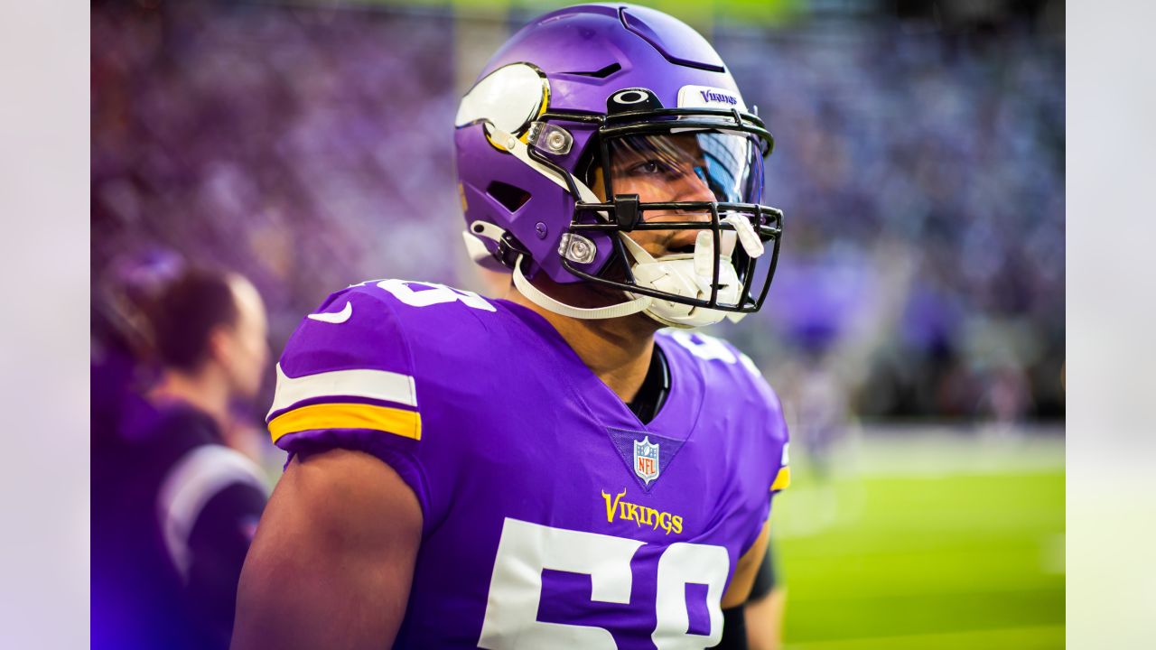 Minnesota Vikings' Jordan Hicks in action during an NFL football game,  Thursday, Sept. 14, 2023, in Philadelphia. (AP Photo/Matt Rourke Stock  Photo - Alamy