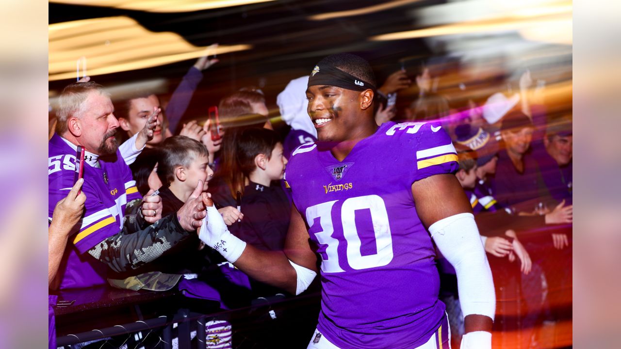 Fox Sports reporter Pam Oliver interviews Minnesota Vikings wide receiver  Stefon Diggs, left, after an NFL football game between the Vikings and the  Philadelphia Eagles, Sunday, Oct. 13, 2019, in Minneapolis. The