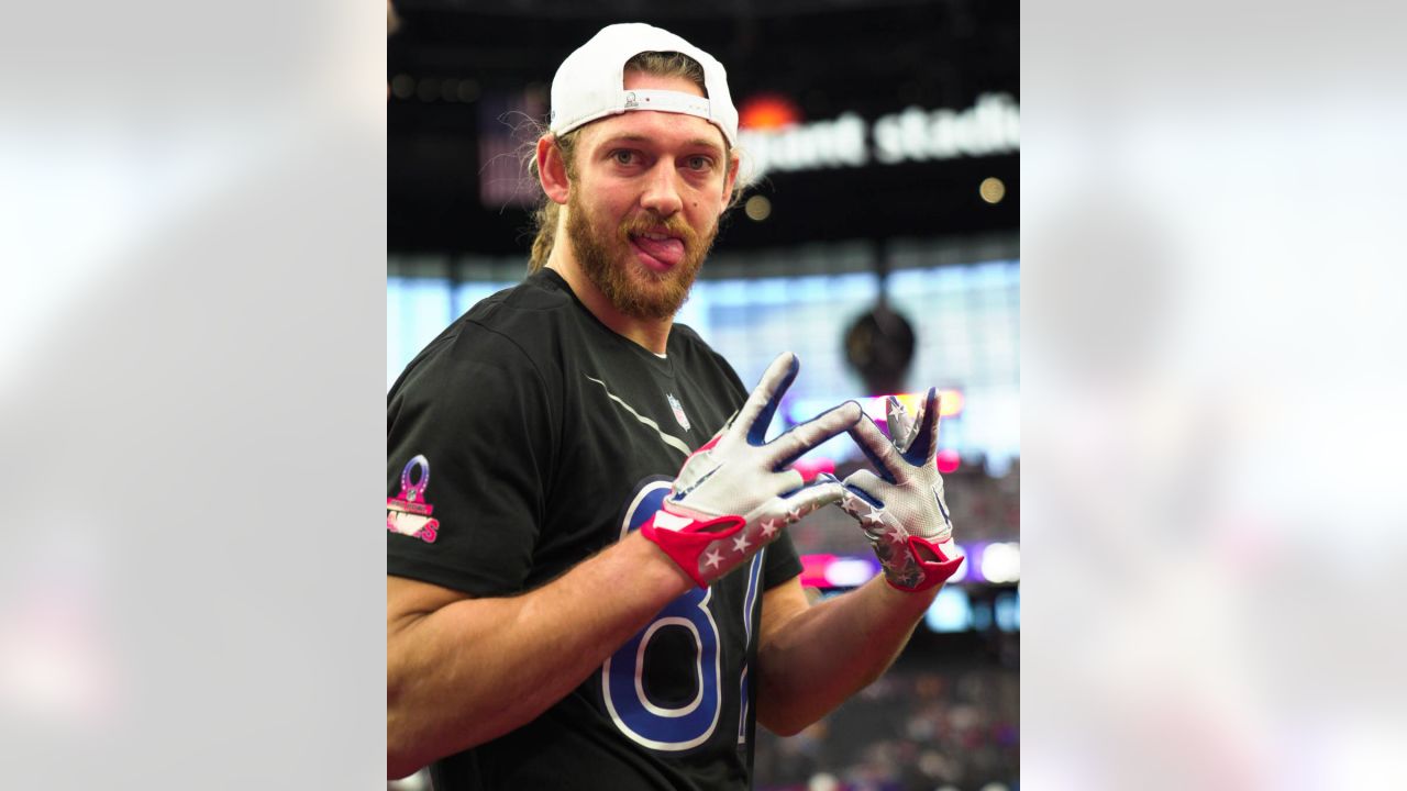 NFC long snapper Andrew DePaola (42) of the Minnesota Vikings looks on  during the flag football event at the Pro Bowl Games, Sunday, Feb. 5, 2023,  in Las Vegas. (Doug Benc/AP Images