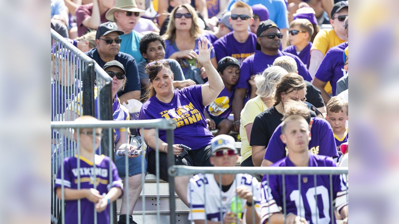 Celebrating a new season at 2022 Minnesota Vikings Training Camp in Eagan, Dakota County