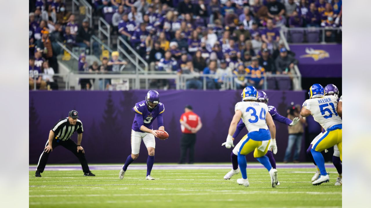 Minnesota Vikings punter Jordan Berry (3) on the field during