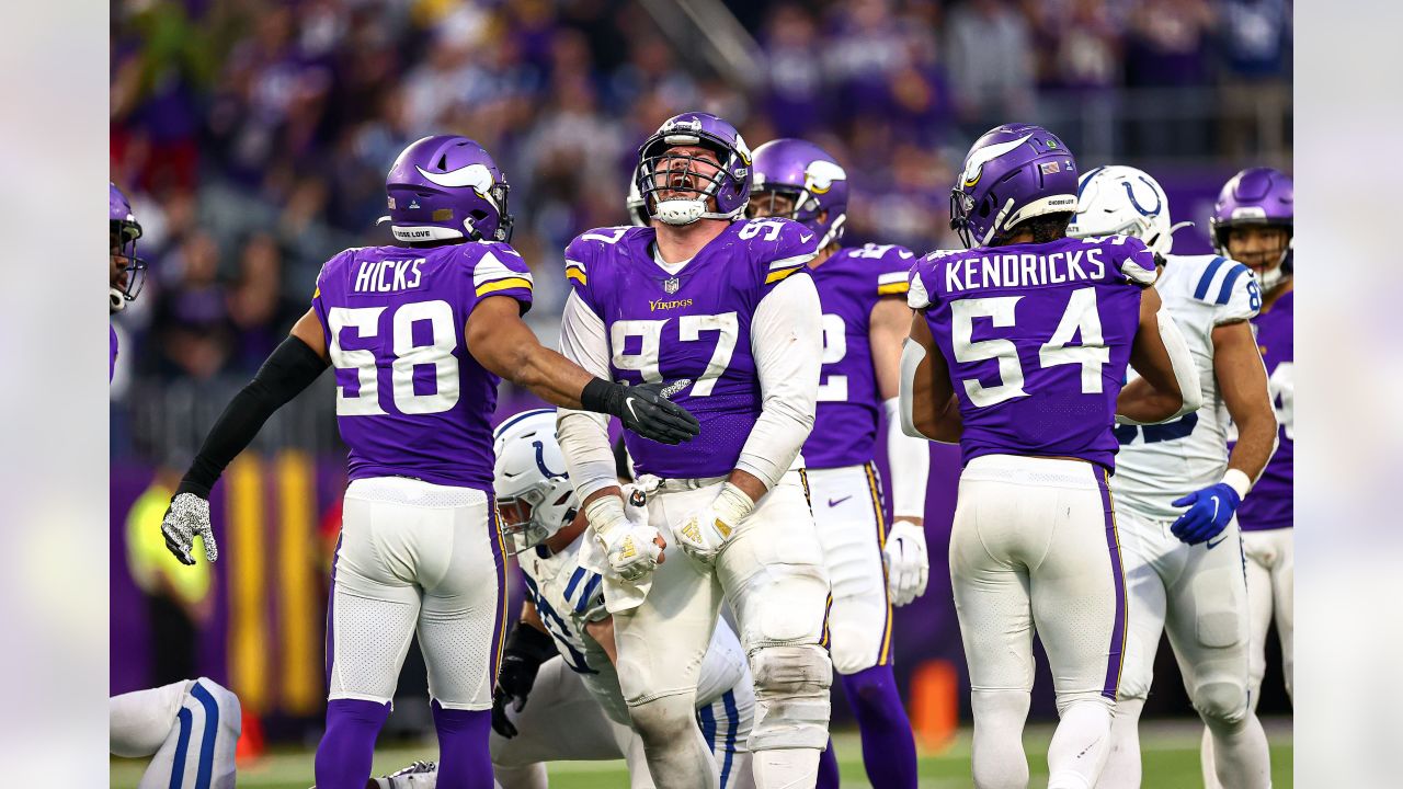 Indianapolis Colts vs. Minnesota Vikings . NFL Game. American Football  League match. Silhouette of professional player celebrate touch down.  Screen in Stock Photo - Alamy