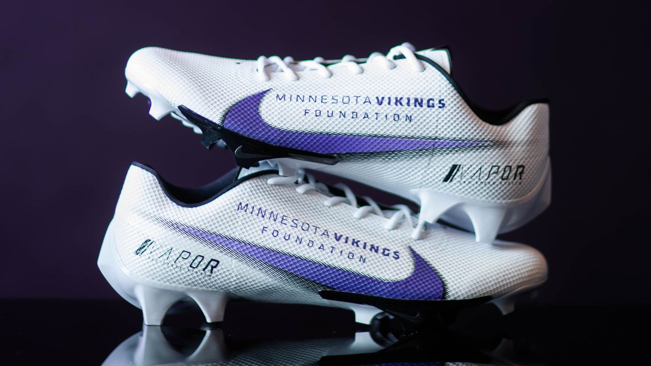 Cam Bynum Reveals His Custom Cleats for Minnesota Vikings 2022 My Cause My  Cleats Initiative 