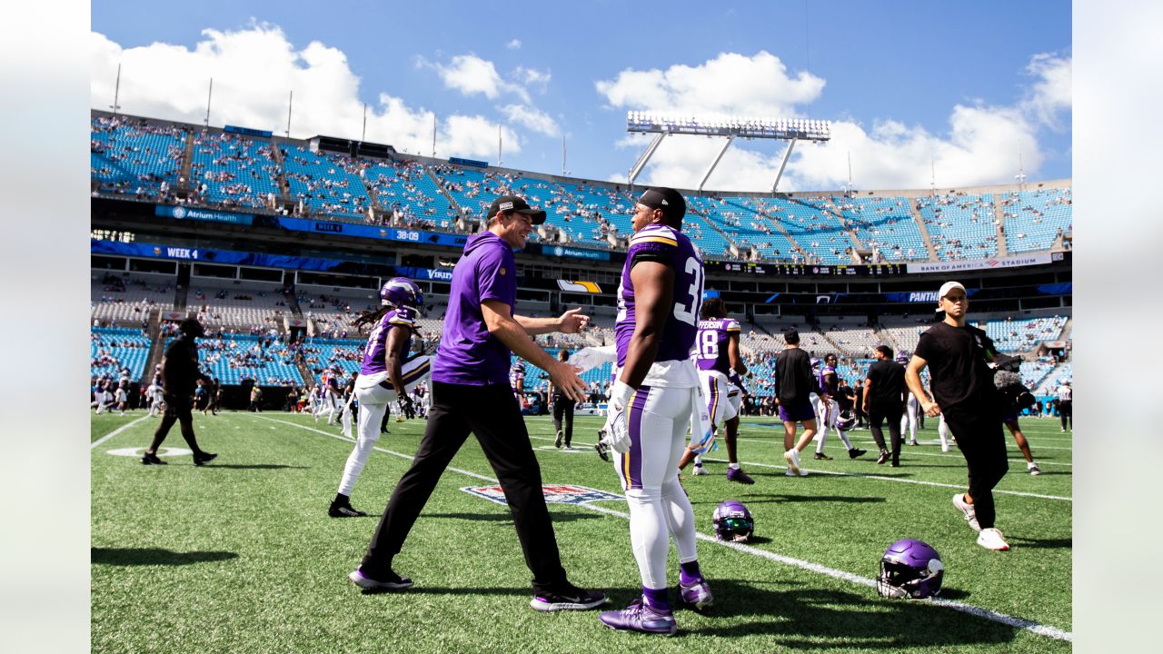 Minnesota Vikings fullback C.J. Ham (30) walks off the field after an NFL  football game against the Chicago Bears, Sunday, Jan. 8, 2023, in Chicago.  (AP Photo/Kamil Krzaczynski Stock Photo - Alamy