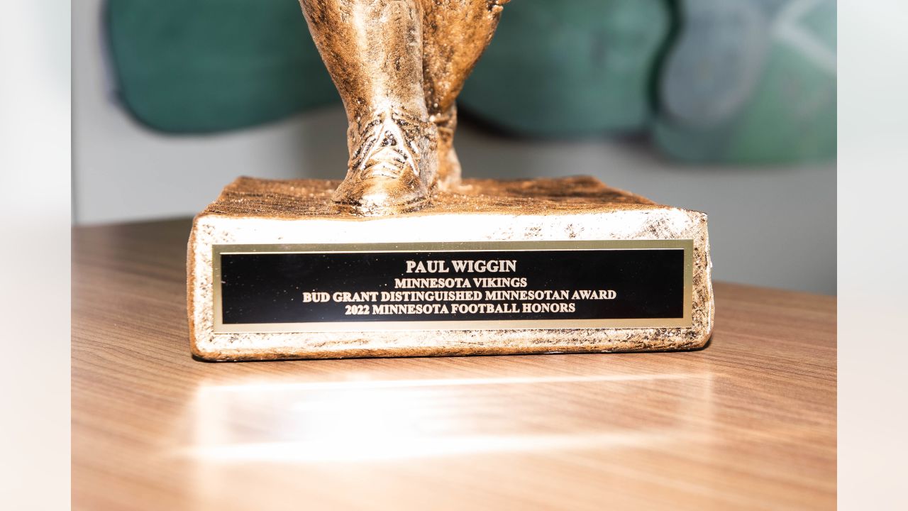 MN Vikings Player Gets High Honor, But What's with the Trophy?