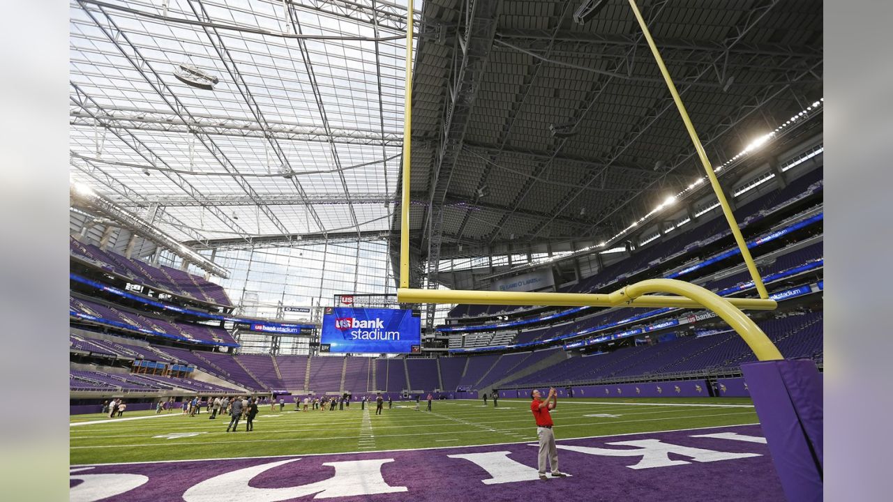 US bank stadium in minneapolis prepares to host super bowl LII