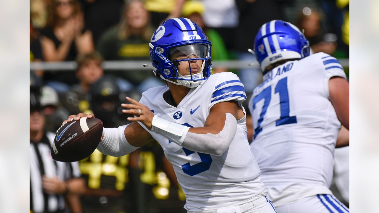 Vikings take quarterback Jaren Hall from BYU, defensive lineman