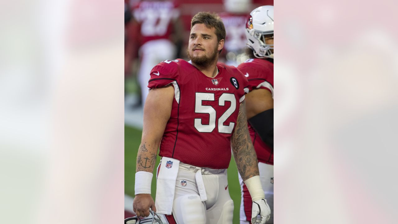 Arizona Cardinals lineman Mason Cole waits to see where he'll play