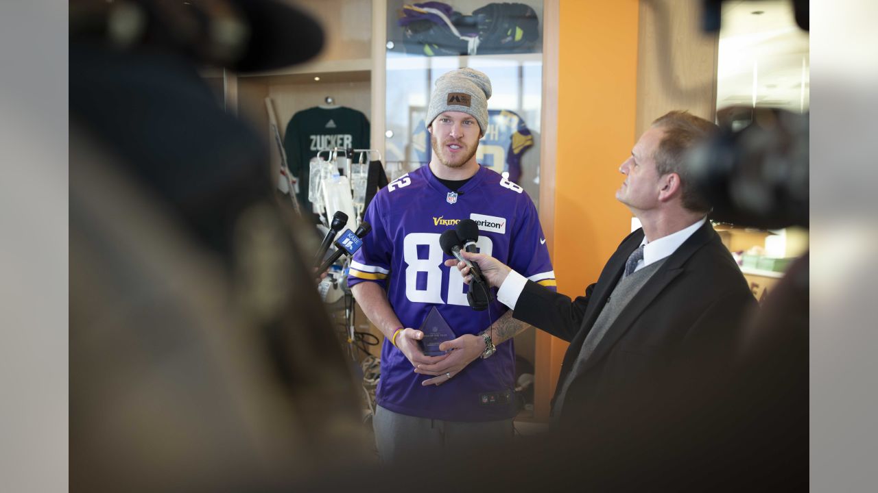 Vikings TE Kyle Rudolph wins Walter Payton Man of the Year Charity