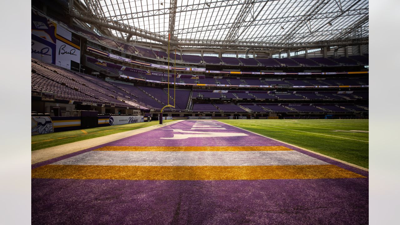 Fans gather at U.S. Bank Stadium in Minneapolis for Vikings season opener  against Buccaneers