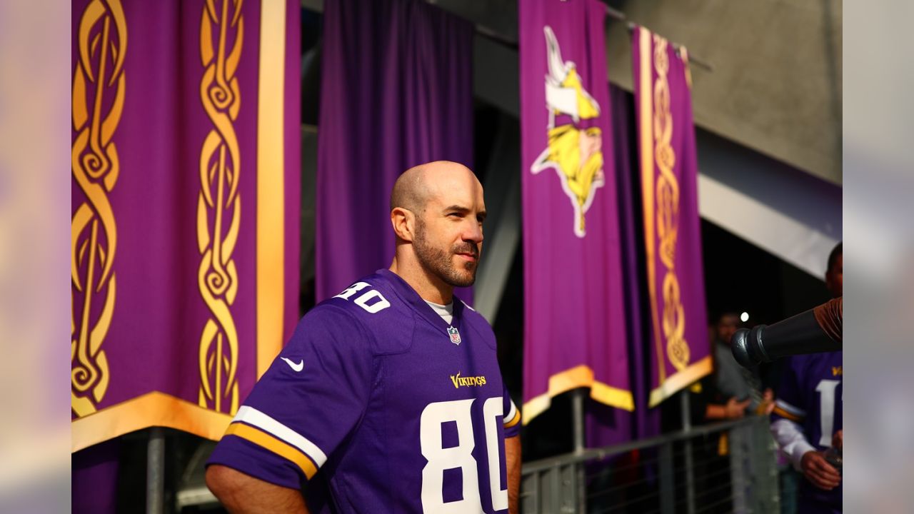 Cesaro, Sheamus and Curtis Axel take part in the Minnesota Vikings