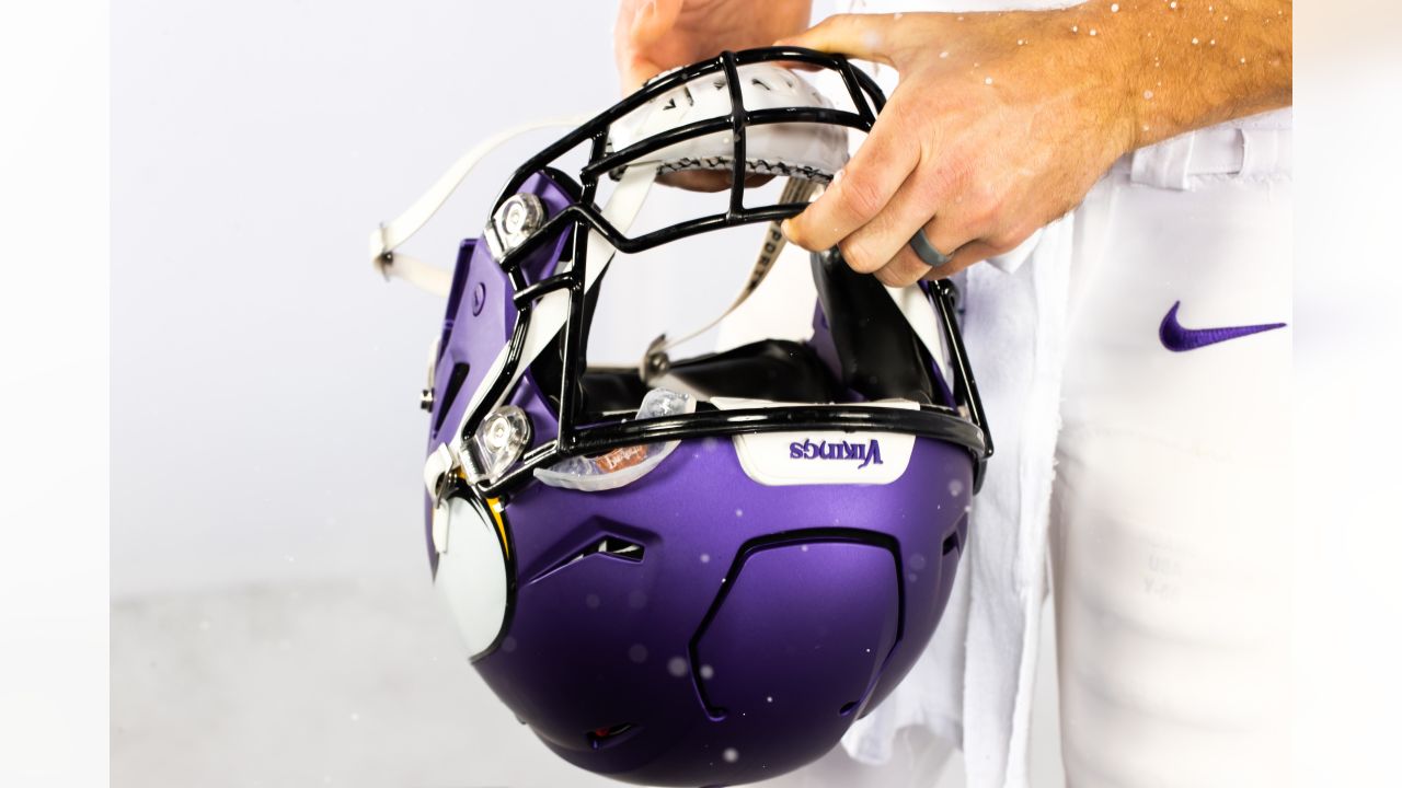 ProFootballTalk on X: Vikings helmet for 12/24 white out vs. Giants?  