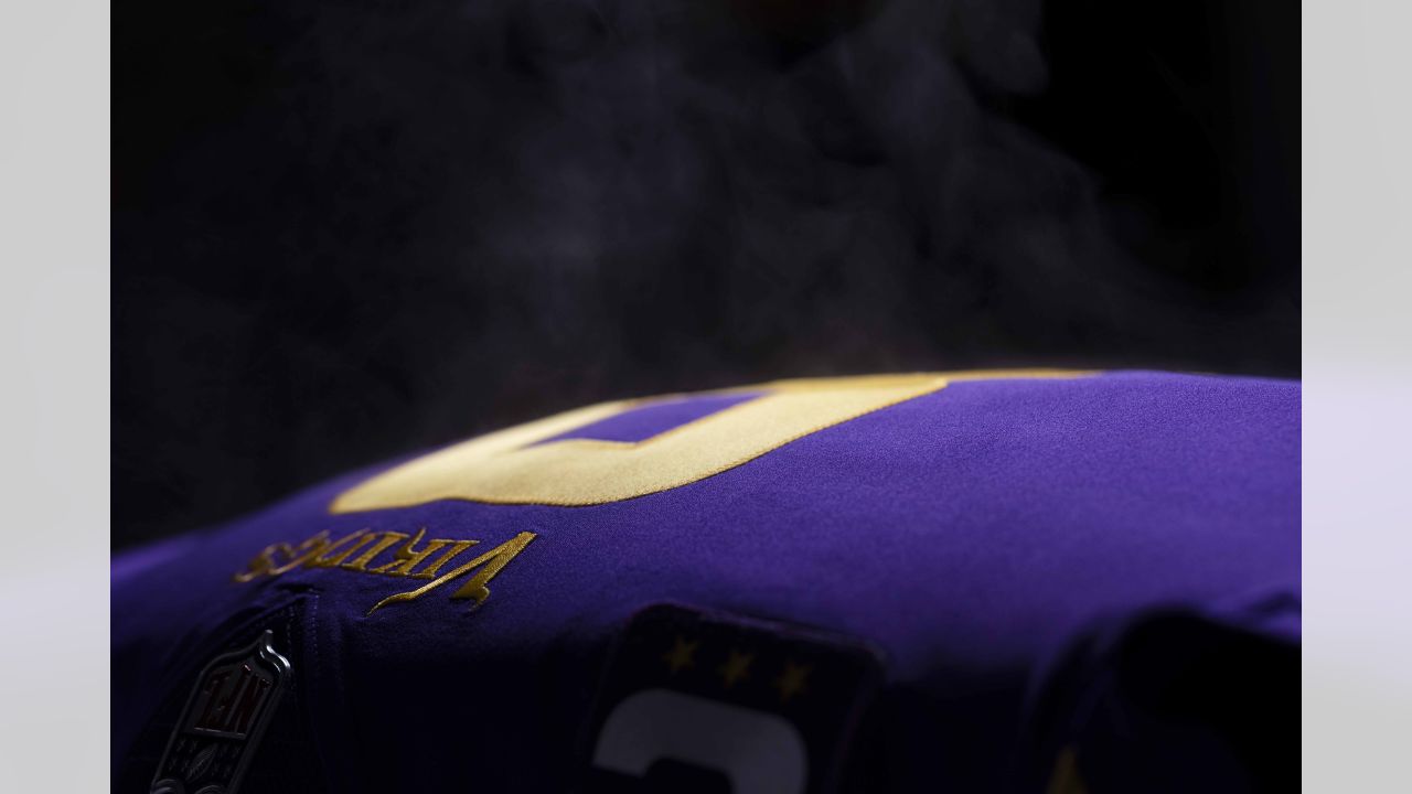 Equipment Staff Prepares Primetime Purple Jerseys for Vikings-Cowboys Game