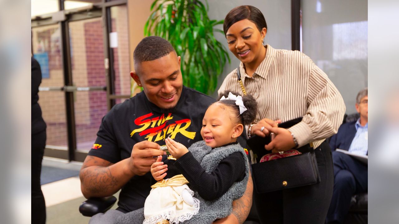 Rashod Hill And Family Visit Campus of Starkey Hearing Technologies