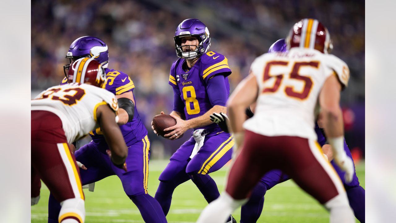 Equipment Staff Prepares Primetime Purple Jerseys for Vikings-Cowboys Game