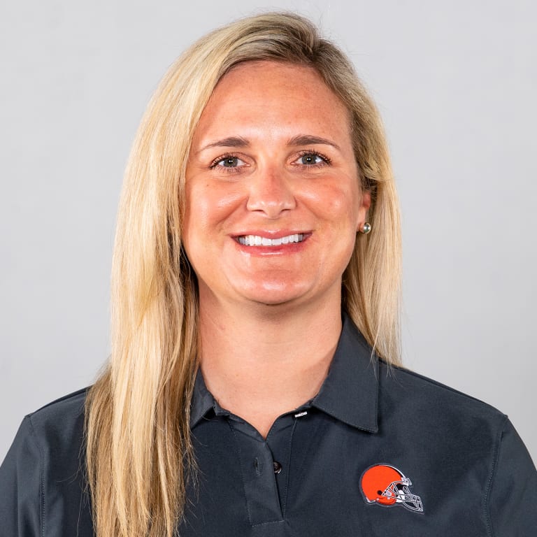 This is a 2021 photo of Katy Meassick of the Cleveland Browns NFL football team. This image reflects the Cleveland Browns active roster as of April 14, 2021 when this image was taken.