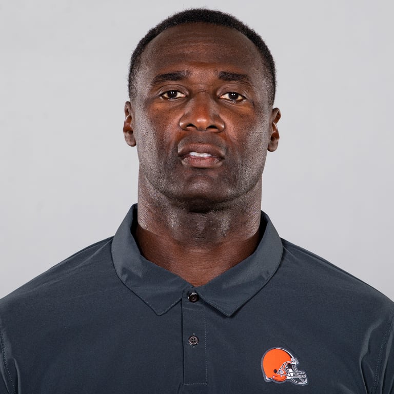 This is a 2021 photo of Larry Jackson of the Cleveland Browns NFL football team. This image reflects the Cleveland Browns active roster as of April 14, 2021 when this image was taken.