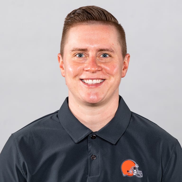 This is a 2021 photo of Callie Brownson of the Cleveland Browns NFL football team. This image reflects the Cleveland Browns active roster as of April 14, 2021 when this image was taken.