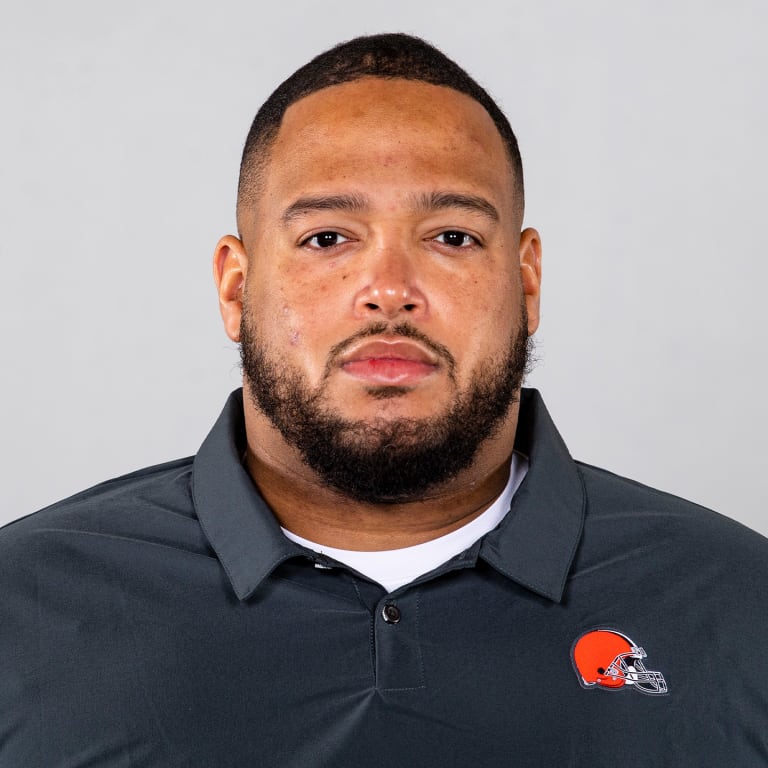 This is a 2021 photo of Jonathan Decoster of the Cleveland Browns NFL football team. This image reflects the Cleveland Browns active roster as of April 14, 2021 when this image was taken.