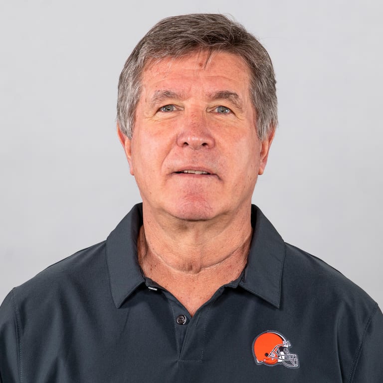 This is a 2021 photo of Bill Callahan of the Cleveland Browns NFL football team. This image reflects the Cleveland Browns active roster as of April 14, 2021 when this image was taken.