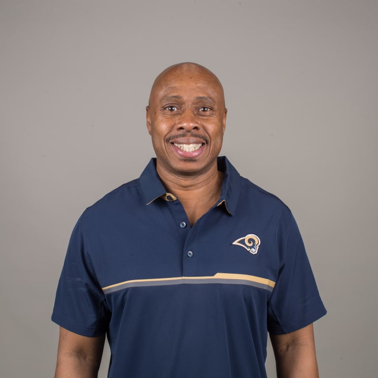 Los Angeles Rams wide receiver coach Eric Yarber at Rams practice Facility, Wednesday, February 8, 2017, in Thousand Oaks. (Jeff Lewis/Rams)