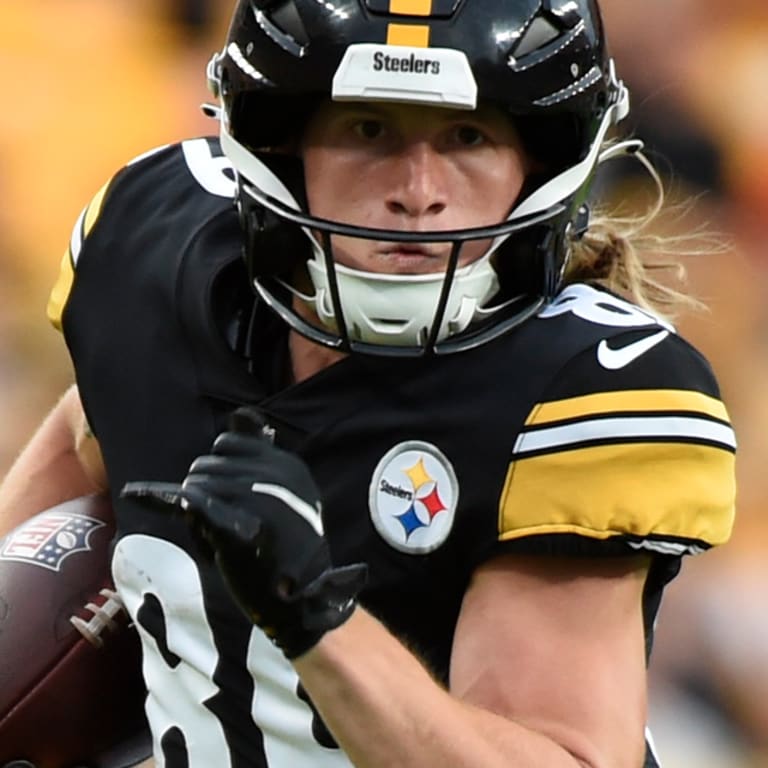 Pittsburgh Steelers wide receiver Gunner Olszewski (89) lines up during the  first half of an NFL football game against the Atlanta Falcons, Sunday,  Dec. 4, 2022, in Atlanta. The Pittsburgh Steelers won