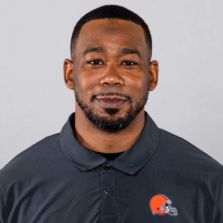 This is a 2021 photo of Brandon Lynch of the Cleveland Browns NFL football team. This image reflects the Cleveland Browns active roster as of April 14, 2021 when this image was taken.