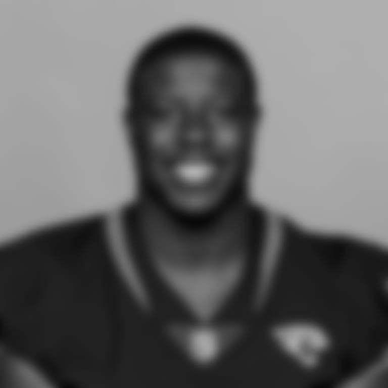 This is a 2022 photo of Foye Oluokun of the Jacksonville Jaguars NFL football team. This image reflects the Jacksonville Jaguars active roster as of Monday, April 25, 2022 when this image was taken.
