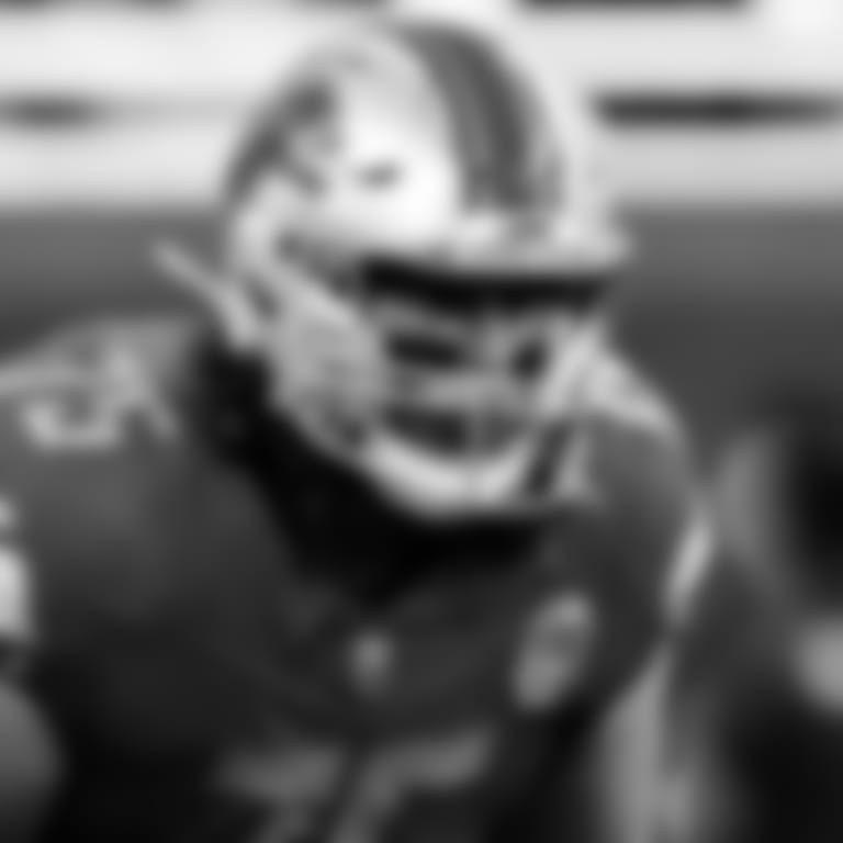 Detroit Lions offensive lineman Colby Sorsdal (75) during a NFL game against the Atlanta Falcons on Sunday, Sept. 24, 2023 in Detroit, MI. (Jeff Nguyen/Detroit Lions)