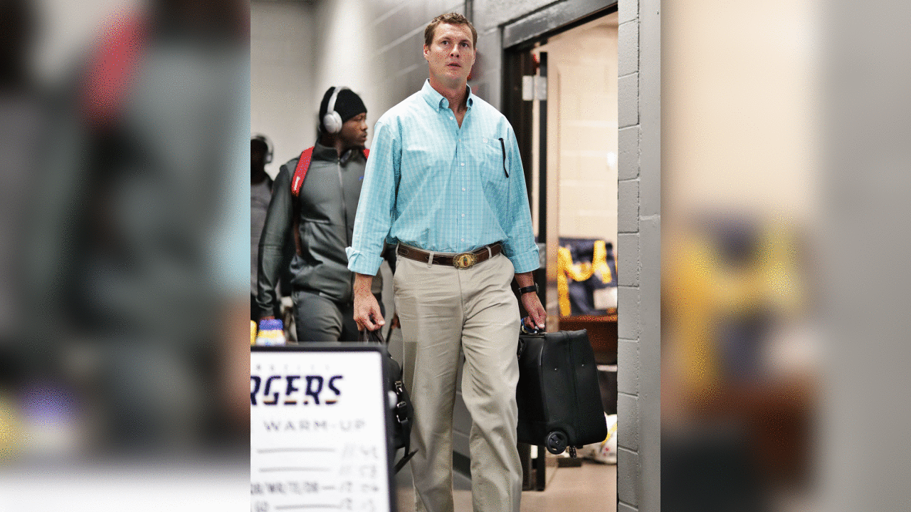 Philip Rivers arrives at New Era Field before the Chargers face the Buffalo Bills in Week 2.