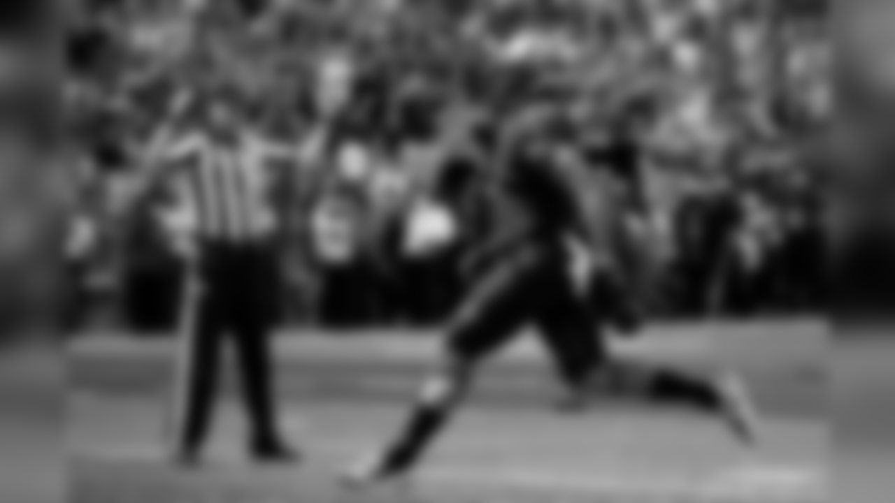 Moore is a thick, muscled-up wideout with outstanding toughness, burst and savvy. He lines up both outside and in the slot for the Terrapins. He powers through press coverage and understands how to set up defenders before snapping off his route. He collects a lot of quick hitters in this offense, but he flashes the ability to work down the seam as well as over the top. He tracks the ball naturally. He can adjust and finish on poor throws. He's at his best after the catch. Moore routinely breaks tackles, makes defenders miss or runs away from them. His competitiveness is off the charts. I won't be surprised if Moore ends up being the best receiver in this draft class.